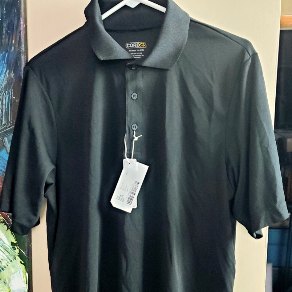 Core365 Black Polo size Medium NWT (C37)**